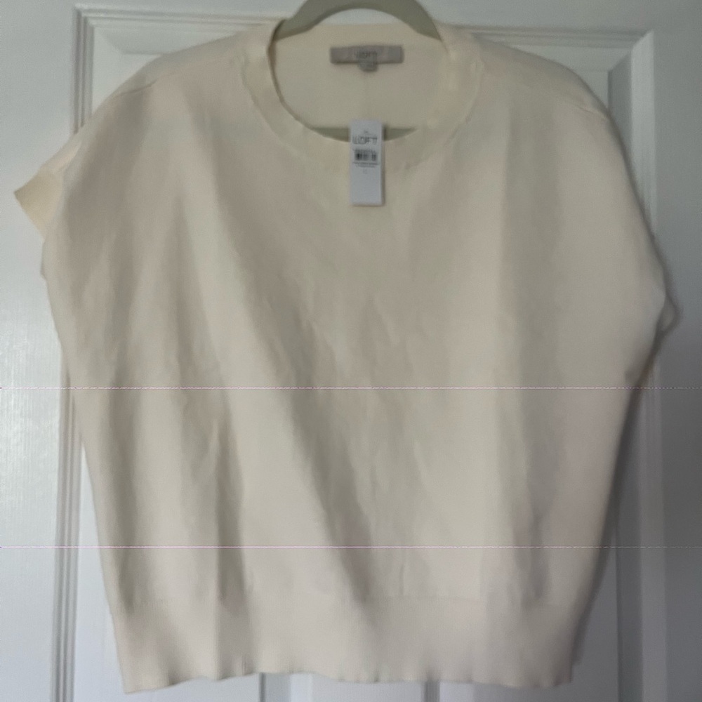 LOFT Women's Cream Top